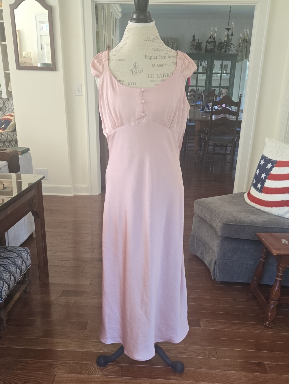 Treasure & Bond Blush Pink Satin Shell